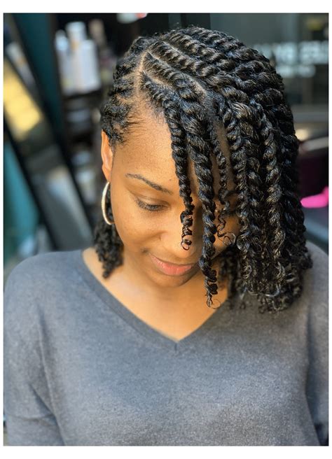 black natural hair twist styles